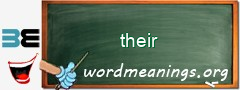 WordMeaning blackboard for their